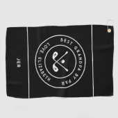 ゴルファーおもしろいユーモアゴルフ | 最高のおじいちゃん ゴルフタオル (横)