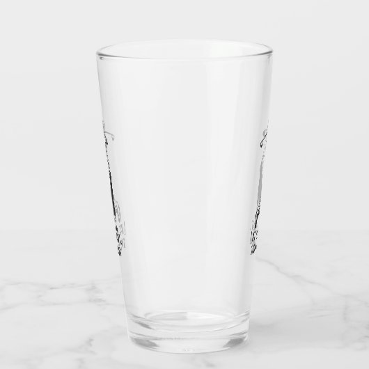 ゴルファーおもしろいライフことわざレトロスタイルマン タンブラーグラス (左)