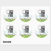 ゴルファーおもしろいレッツパーティー用ゴルフことわざ ラウンドシール (シート)