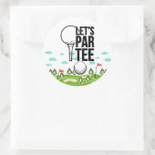 ゴルファーおもしろいレッツパーティー用ゴルフことわざ ラウンドシール (バッグ)