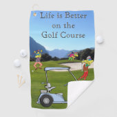 ゴルファーおもしろい及びゴルフカート用タオル ゴルフタオル (インサイチュ)