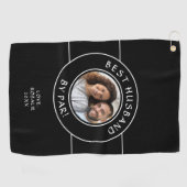 ゴルファーおもしろい最高の写真夫バイパーモダン ゴルフタオル (横)