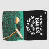 ゴルファーおもしろい用ゴルフことわざ ゴルフタオル (横)