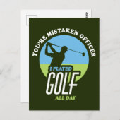 ゴルファーおもしろい用ゴルフことわざ ポストカード (正面/裏面)