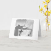 ゴルファーおもしろい用誕生日カード カード (黄色い花)