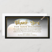 ゴルファーお見舞いカード サンキューカード (正面/裏面)