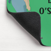 ゴルファーがボールをテーマにしたグリーン マウスパッド (コーナー)