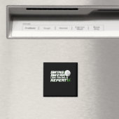 ゴルファーがボールを探して汗をかく マグネット (インサイチュ (食洗機))