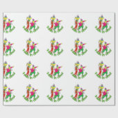 ゴルファーが穴を開ける ラッピングペーパー (フラット)