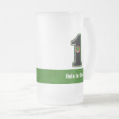 ゴルファーが穴を開ける。運かスキルか?タンブラー フロストグラスビールジョッキ (正面右)