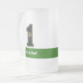 ゴルファーが穴を開ける。運かスキルか?タンブラー フロストグラスビールジョッキ (正面左)