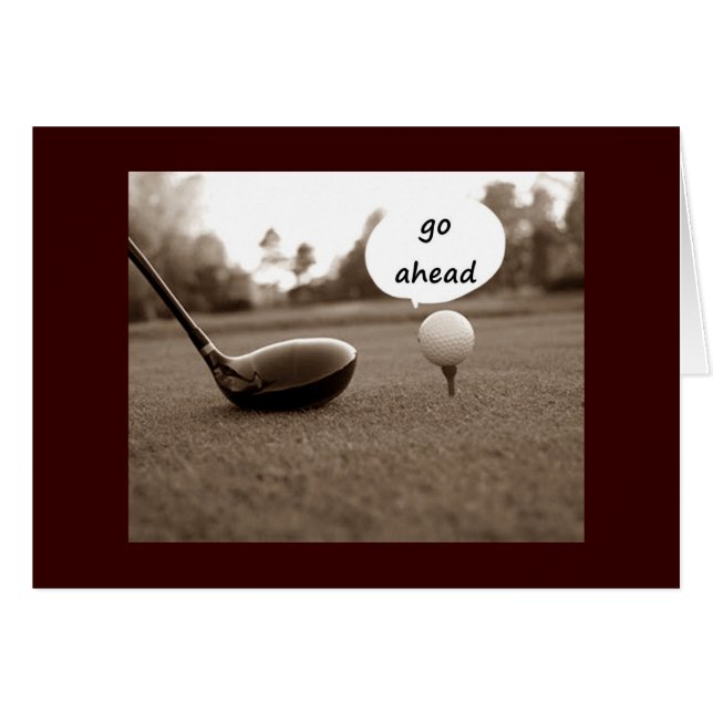 ゴルファーが「50」を回す時のユーモア (正面横)