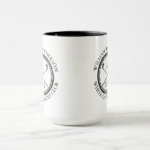 ゴルファーとクラブ名、デイトブラック&ホワイトゴルフ マグカップ (中央)