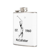 ゴルファーと名前と年 フラスク (左)