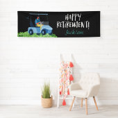 ゴルファーにとってゴルフの幸せな退職 横断幕 (インサイチュ)