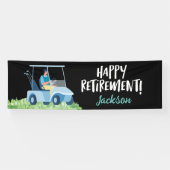 ゴルファーにとってゴルフの幸せな退職 横断幕 (横)