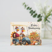 ゴルファーにとってゴルフの感謝祭の秋の挨拶 シーズンポストカード (スタンド正面)