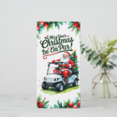 ゴルファーにとってゴルフの「クリスマスがパーになること！ シーズンカード (スタンド正面)