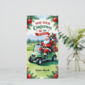 ゴルファーにとってゴルフの「クリスマスがパーになること！ シーズンカード (スタンド正面)