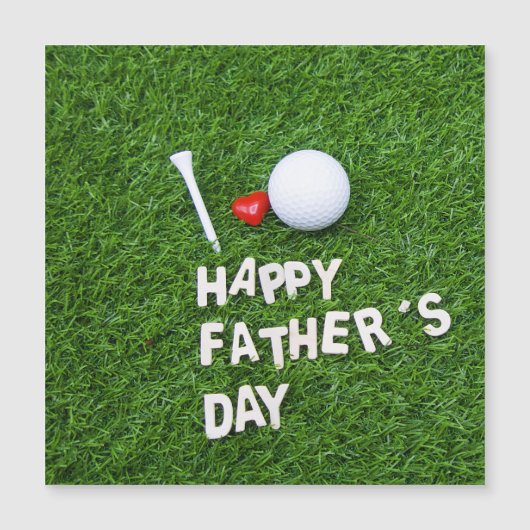 ゴルファーにとって幸せな父の日ゴルフ・ボール (正面)