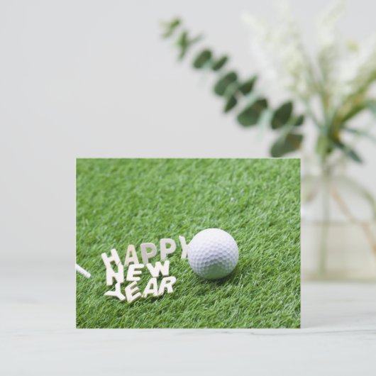 ゴルファーにとって新年を迎える ポストカード (スタンド正面)