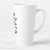 ゴルファーにぴったりな面白いゴルフの名言 カフェラテマグ (右)