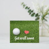 ゴルファーに良いカードを取得する ポストカード (スタンド正面)