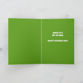 ゴルファーのお父さんへ 父の日または誕生日 オーダーメイドメッセージ カード (内部)