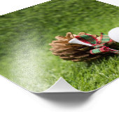 ゴルファーのためのクリスマスゴルフボール及び松コーン フォトプリント            (角)