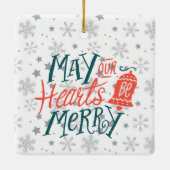 ゴルファーのためのクリスマスツリーとゴルフサンタクロース セラミックオーナメント (裏面)