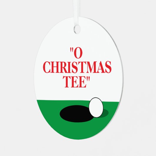 ゴルファーのためのクリスマスティークリスマスツリーオーナメント メタルオーナメント