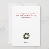 ゴルファーのためのクリスマス ホリデー カード (裏面)