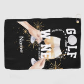 ゴルファーのためのゴルフとワイン ゴルフタオル (横)