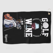 ゴルファーのためのゴルフとワイン ゴルフタオル (横)