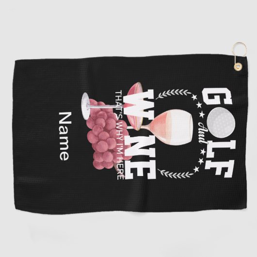 ゴルファーのためのゴルフとワイン ゴルフタオル (横)