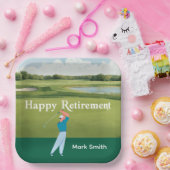 ゴルファーのためのゴルフの引退 ペーパープレート (パーティー)