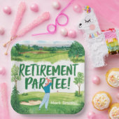 ゴルファーのためのゴルフの引退 ペーパープレート (パーティー)