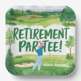 ゴルファーのためのゴルフの引退 ペーパープレート