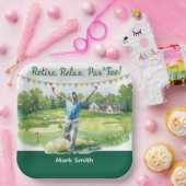 ゴルファーのためのゴルフの引退 ペーパープレート (パーティー)