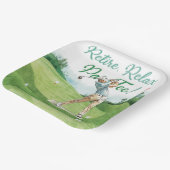 ゴルファーのためのゴルフの引退 ペーパープレート (傾斜あり)