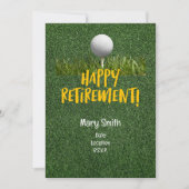 ゴルファーのためのゴルフの引退 招待状 (正面)