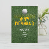 ゴルファーのためのゴルフの引退 招待状 (スタンド正面)