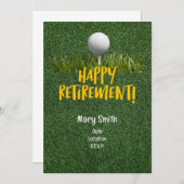 ゴルファーのためのゴルフの引退 招待状 (正面/裏面)