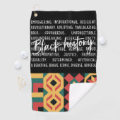 ゴルファーのためのゴルフの黒い月の歴史 ゴルフタオル (インサイチュ)