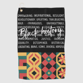 ゴルファーのためのゴルフの黒い月の歴史 ゴルフタオル