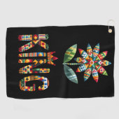 ゴルファーのためのゴルフの黒い月の歴史 ゴルフタオル (横)