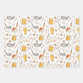 ゴルファーのためのゴルフクリスマスパーティーをテーマにしたゴルフ ラッピングペーパーシート (正面3)