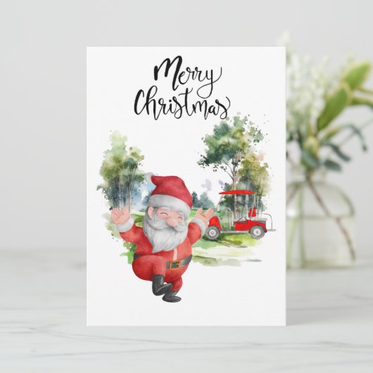 ゴルファーのためのゴルフサンタクロースの水の色 シーズンカード (スタンド正面)