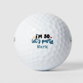 ゴルファーのためのゴルフハッピーバースデー30th ゴルフボール (正面)