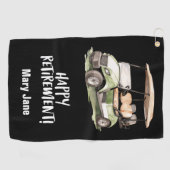 ゴルファーのためのゴルフハッピーリタイア ゴルフタオル (横)